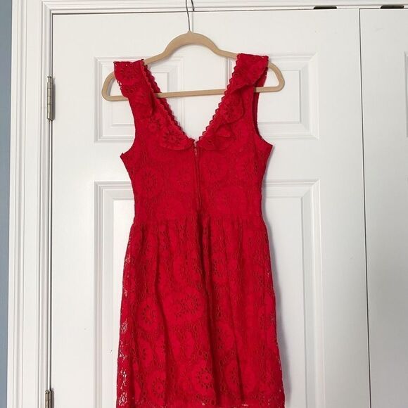 Speechless red ruffle skater dress- Nordstrom - Picture 3 of 8